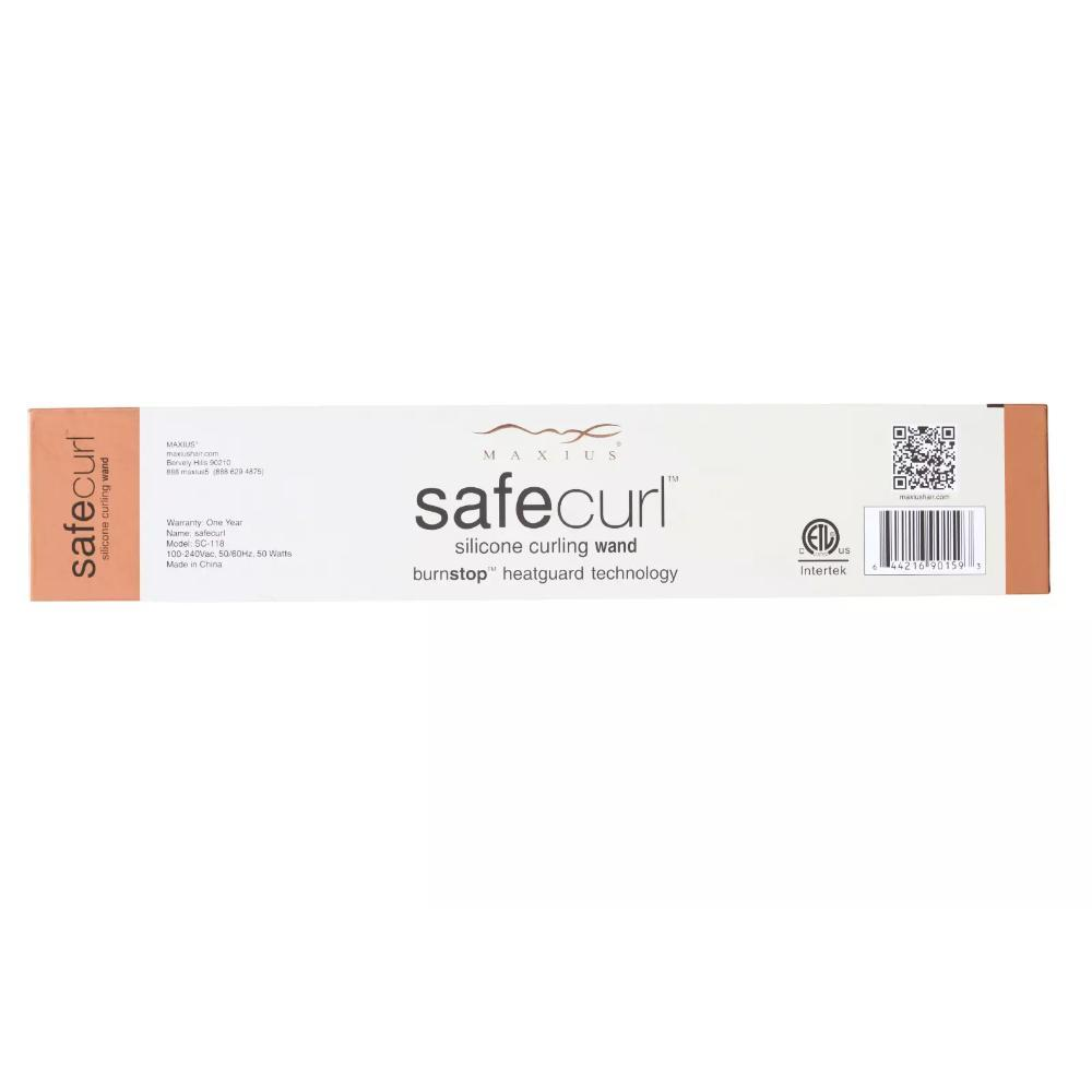 Maxius Safecurl Silicone Curling Wand Burnstop Heatguard 7" Long Barrel SC118 - Image 8