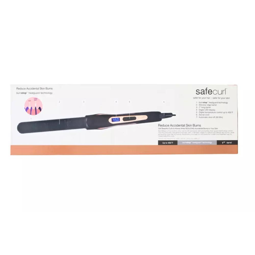 Maxius Safecurl Silicone Curling Wand Burnstop Heatguard 7" Long Barrel SC118 - Image 3