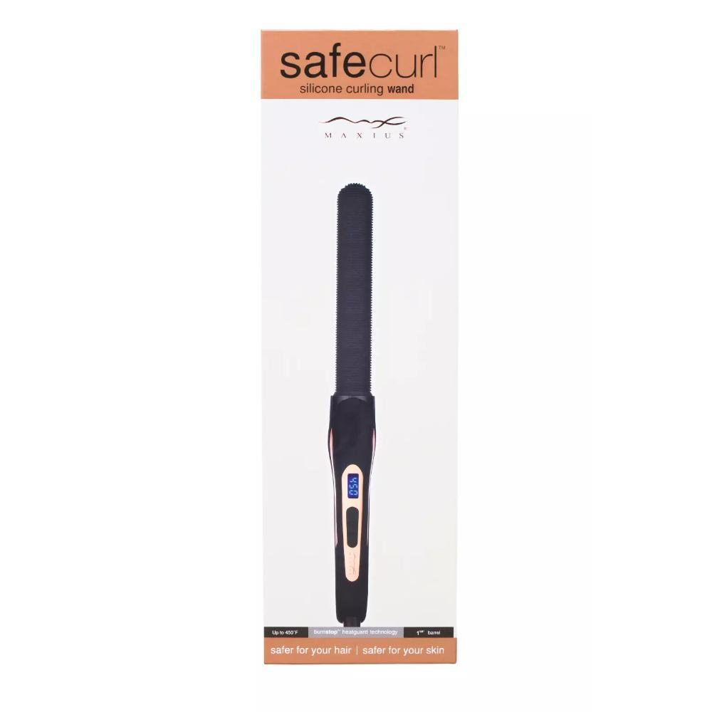 Maxius Safecurl Silicone Curling Wand Burnstop Heatguard 7" Long Barrel SC118 - Image 2